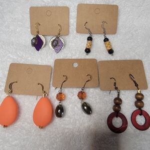 Bundle Of 5 Dangle Earrings
